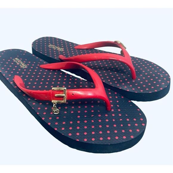 Michael KORS Signature Flip Flops - Picture 1 of 6